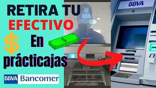 Como retirar dinero en prácticajas BBVA Bancomer [upl. by Anirbys367]