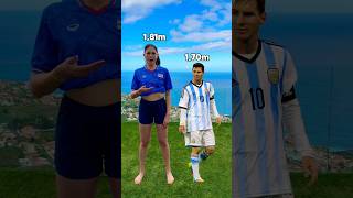 My Height vs Famous Footballers 🙈📏 [upl. by Lutim]