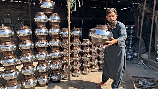 How is Afghanistan’s famous pressure cooker made from engine block at Ahmed Shah Mohsinzada factory [upl. by Ttesil508]