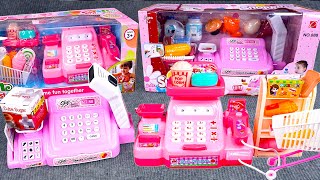 13 Minutes Satisfying with Unboxing Cute Pink Market Cash Register Playset ASMR  Color Unboxing [upl. by Ragde398]