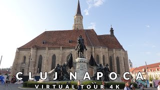 ClujNapoca Virtual Tour 4K Explore the capital of Transylvania [upl. by Judus]