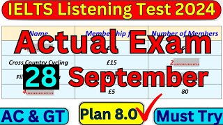 14 SEPTEMBER 2024 IELTS LISTENING PRACTICE TEST WITH ANSWERS  IELTS LISTENING  IDP amp BC [upl. by Tita]