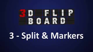 3D Flip Book Tutorial Split amp Markers [upl. by Aihk]