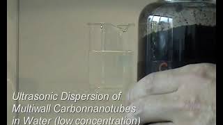 Ultrasonic Dispersing of Carbon Nanotube  Hielscher Ultrasonics 400 Watts sonicator [upl. by Naomi]