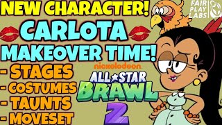 Nickelodeon AllStar Brawl 2  NEW Casagrandes DLC Characters Carlota Casagrande Character Concept [upl. by Llehsad]