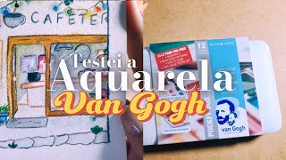 Testei a aquarela Van Gogh [upl. by Verne98]