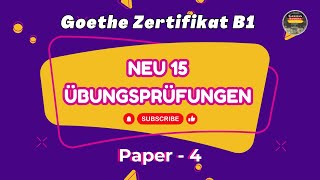 Zertifikat B1 Exam  neu 15 Übungsprüfungen Model Paper  4  Hören mit Lösungen [upl. by Sherard]