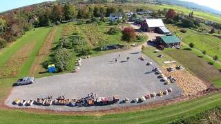 Aerial VideoDill Family Farm  Home of the quotAtlantic Giant Varietyquot worlds largest pumpkins [upl. by Brit827]