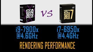 i76950x vs i97900x  OC VS OC  Rendering Performance Comparsion [upl. by Halden]