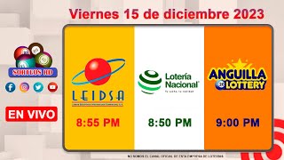 Lotería Nacional LEIDSA y Anguilla Lottery en Vivo 📺│Viernes 15 de diciembre2023  855 PM [upl. by Shamma]