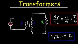 Transformers Physics Problems  Voltage Current amp Power Calculations  Electromagnetic Induction [upl. by Tripp]