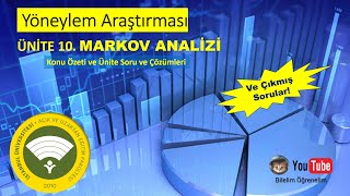 AUZEF Yöneylem Araştırması Ünite 10 Markov Analizi Konu Özeti ve Ünite Soru ve Çözümleri [upl. by Marja]