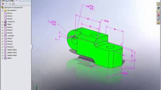 Demo SolidWorks  Dimxpert [upl. by Uile]