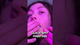 ASMR QUICK SPIT PAINTING asmr shorts [upl. by Rhona]