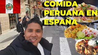 PROBANDO COMIDA PERUANA EN ESPAÑA  BUENA O MALA [upl. by Aurelea]