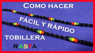 Como hacer tobilleras con hilo encerado fácil y rápido NUDO ESPIRAL [upl. by Ennovehs]