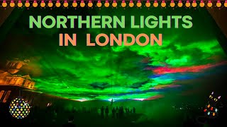 London Borealis at Guildhall Yard  Artificial Northern Lights in the City of London [upl. by Clemmie]