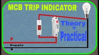 MCB With Trip Indicator  MCB के ट्रिप होते ही इंडिकेटर जल जाए ZAID ANWER [upl. by Homans]