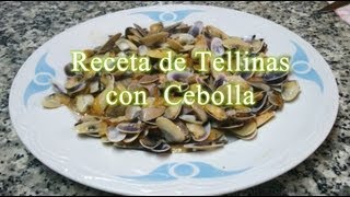 Receta fácil de coquinas o tellinas con cebolla [upl. by Helge573]