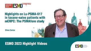 Highlights on LuPSMA617 in taxanenaive patients with mCRPC The PSMAfore study [upl. by Sokil]