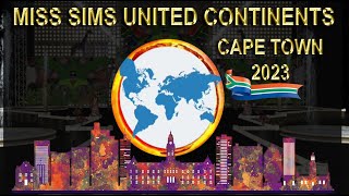 MISS SIMS UNITED CONTINENTS 2023 FULL SHOW [upl. by Frida386]