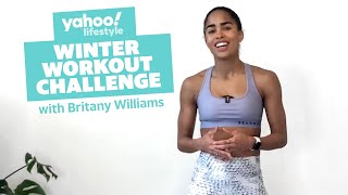 Full Body Winter Workout with Britany Williams  Yahoo Australia [upl. by Oinota]