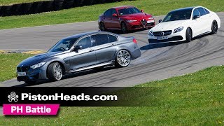 Alfa Romeo Giulia Quadrifoglio vs BMW M3 Comp Pack vs MercedesAMG C63 S  PH Battle [upl. by Elayne]