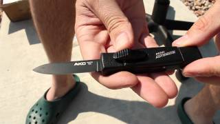 AKC Tactical Minion Automatic OTF Knife [upl. by Eniamej339]