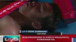 NTL Boksingerong si Karlo Maquinto pumanaw na [upl. by Nary]