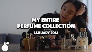 ENTIRE PERFUME COLLECTION  loved and curated [upl. by Shea]