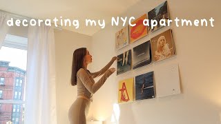 decorating my NYC apartment ★ MOVING VLOGS ep2 [upl. by Arvo]