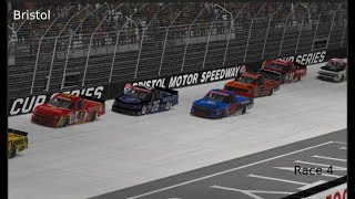 Nascar Ai Career Mode Race 4 Bristol [upl. by Dorin]