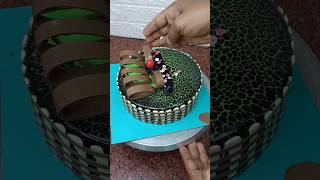 chocolate mirror glaze cake decorating youtubeshorts shorts viral chocolatecake [upl. by Adidnac]