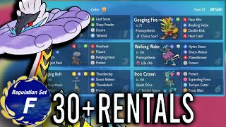 30 Rental Teams for VGC Regulation F Pokemon ScarletViolet [upl. by Hepza]