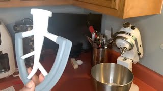 Kenome Flex Edge Beater 455 Quart Works For Kitchen Aid Review [upl. by Adnuahsar689]