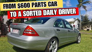 The 600 W203 Mercedes C200K project car gets back on the road FUTURE PLANS Ep 9 [upl. by Dnana]