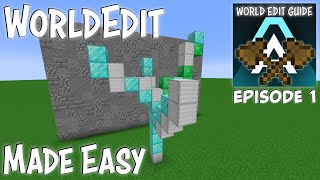 Minecraft WorldEdit Guide  Minecraft Novice to Minecraft Pro  Ep01 [upl. by Ardnwahsal]