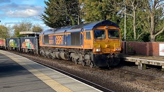 “Wensleydale Railway Association 25 years 19902015” 66761 GBRf 6Z98 amp “Ipswich Town” 66307 [upl. by Adnuahs]