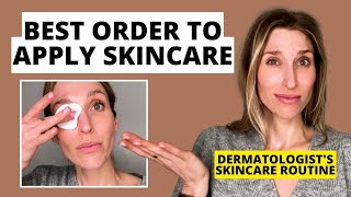 Dermatologist Shares the Best Order to Apply Your Skincare Products PM Skincare Routine [upl. by Ahsinuq]