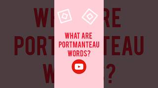 what are PORTMANTEAU WORDS vocabulary ytshorts english portmanteauwords talkwellwithravindra [upl. by Wickner]