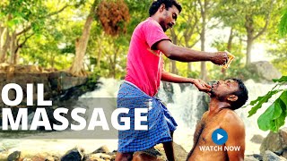 🔱HOGENAKKAL 🍃NATURE ☑OIL 💆‍♂️MASSAGE  🌊WATERFALLS SIDE👉 MASSAGE😇 HogenakkalOilMassage asmr [upl. by Tnahsarp]