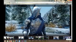 Skyrim SE Resplendent Armor and Great Sword HDTSMP Demo [upl. by Maire]