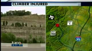 Man falls from cliff near Pennybacker [upl. by Yeclehc]