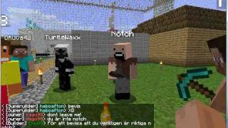 Playing with notch D Minecraft [upl. by Brook]