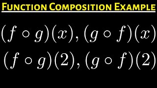 18 How to Find the Function Compositions f o gx g o fx f o g2 and g o f2 [upl. by Neetsyrk]