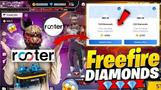 How To Use Rooter App For Free Fire Diamonds  Rooter App Se Diamond Kaise Le  Rooter New Trick [upl. by Kyle206]