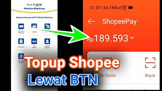 Cara Top up ShopeePay Lewat BTN Mobile Banking [upl. by Gardner]