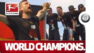 The World Cup Winners Return  Germany Celebrate in Berlin [upl. by Nelo288]