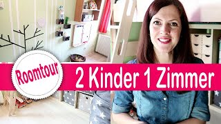 6 qm Kleines KINDERZIMMER Roomtour  DIY  Geschwister Zimmer  2 Kinder 1 Kinderzimmer😱  Rebekka [upl. by Robbi]