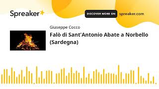 FalÃ² di SantAntonio Abate a Norbello Sardegna creato con Spreaker [upl. by Miquela950]